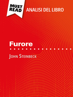 cover image of Furore di John Steinbeck (Analisi del libro)